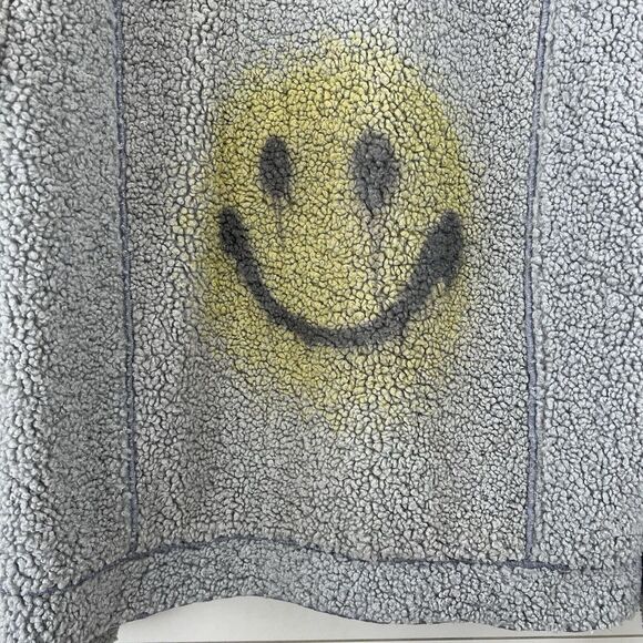 Smiley Sherpa Jacket Cashmere Rabbit Hair Men's Small (fits loose) - Picture 12 of 16